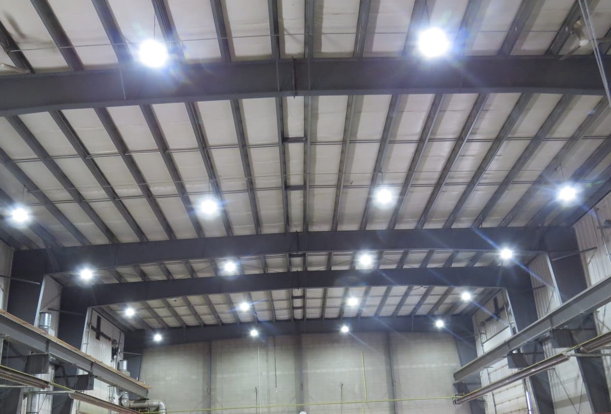 Commercial LED lighting upgrade for retail and warehouse spaces across Canada